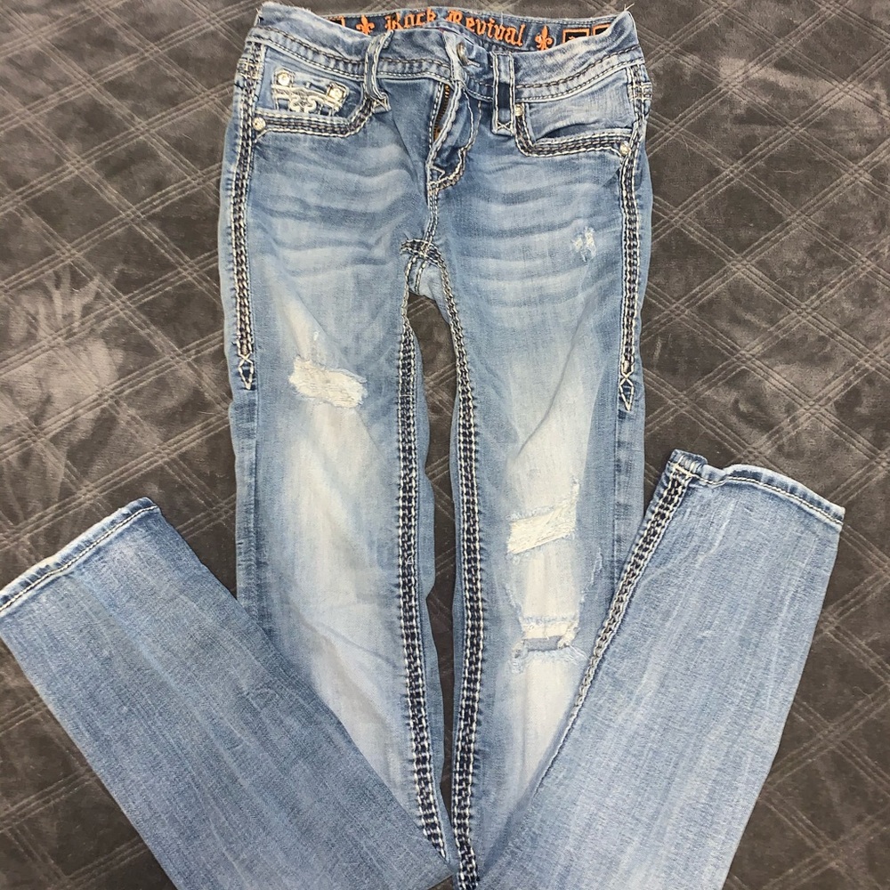 “Betty” rock revival jeans
